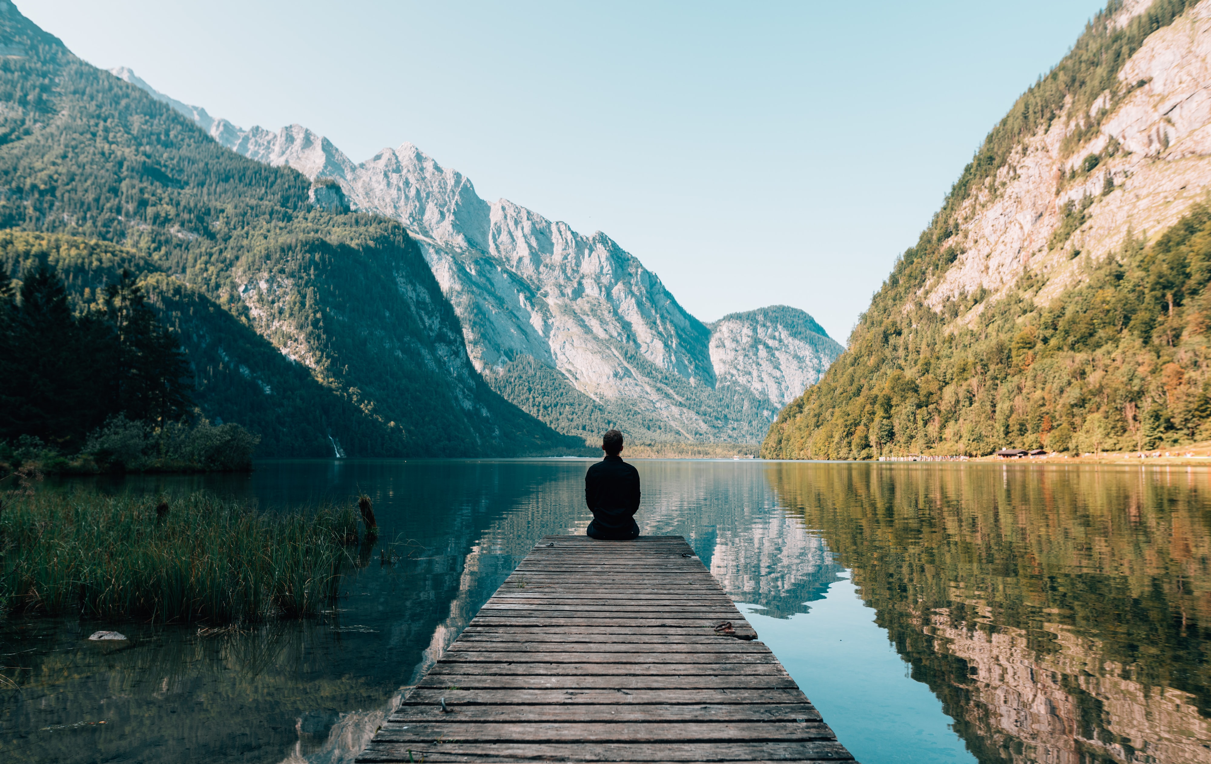 man in mountain